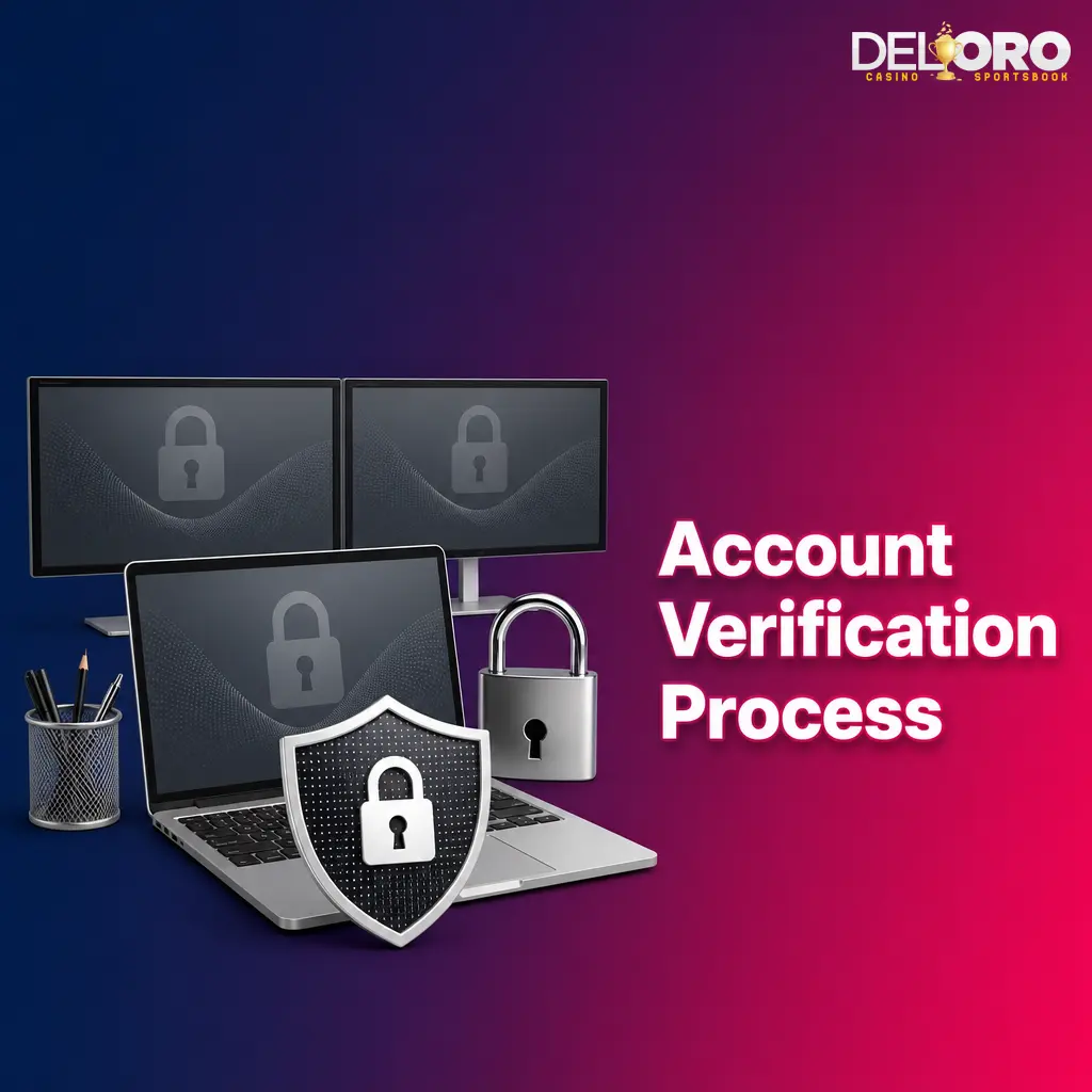 Account verification process showing identity, address, payment proof, and review status steps