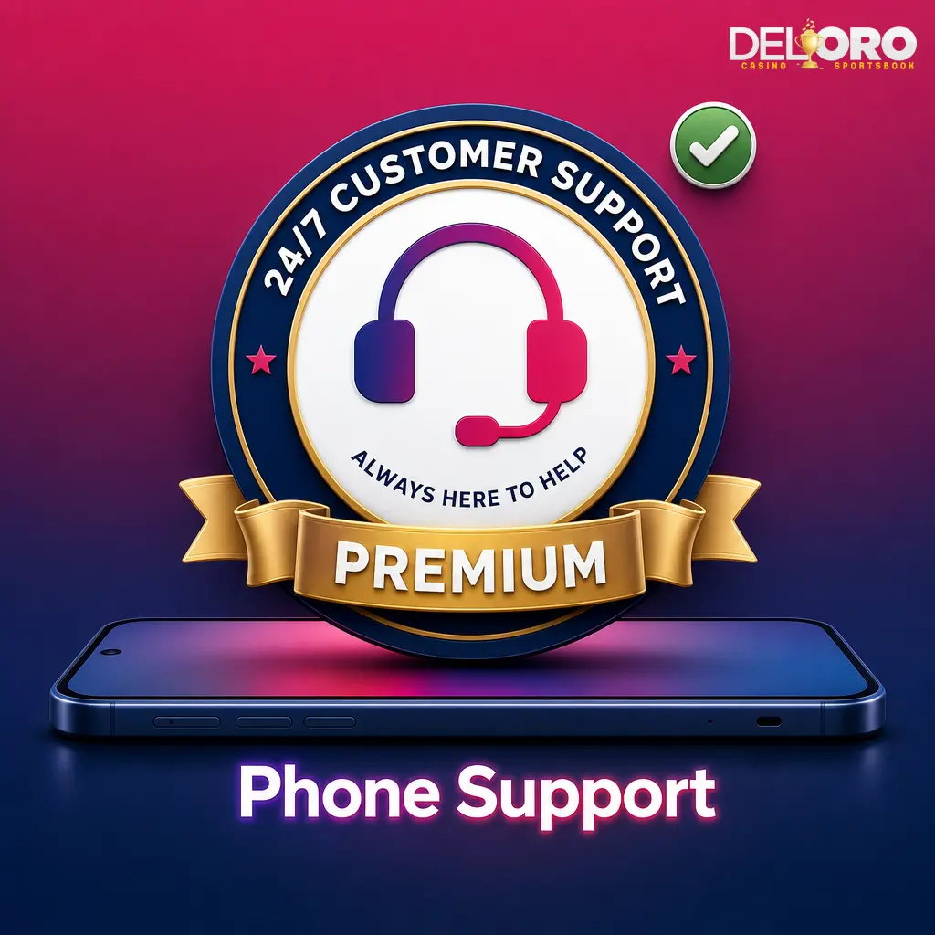 Phone support guidance for account help, security issues, payments, and official Del Oro Casino contact options