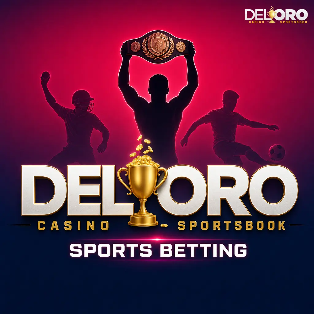 Del Oro Casino sportsbook lobby showing Canadian sports betting markets and live odds