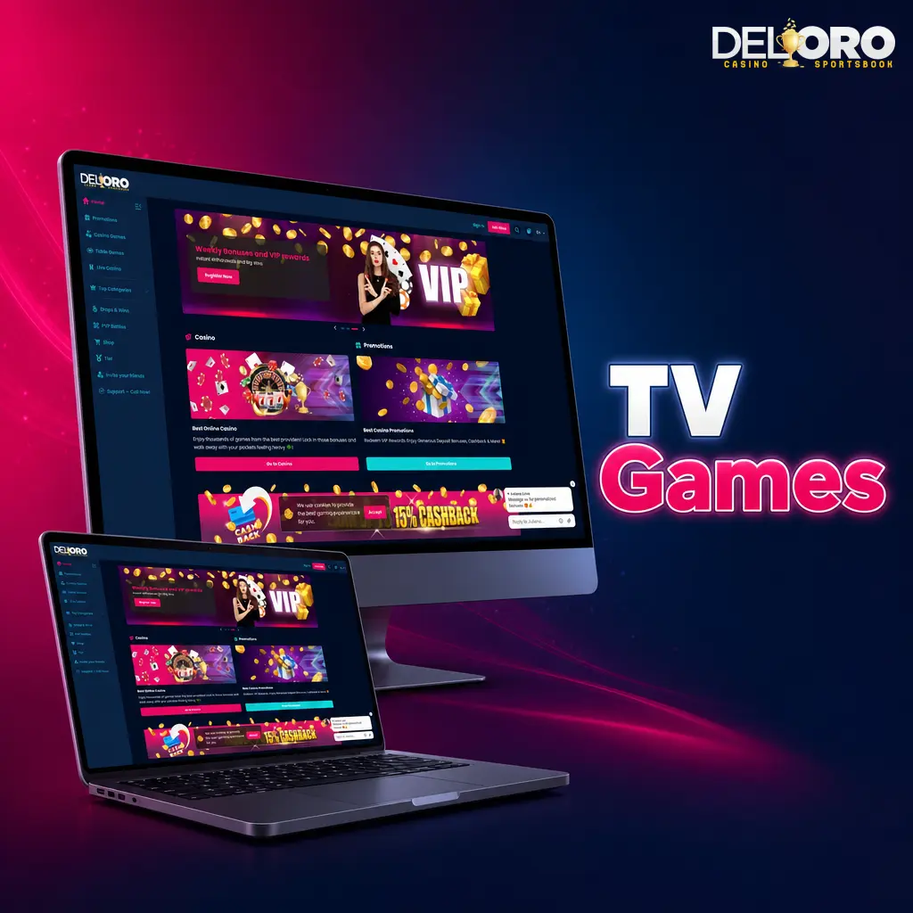 Live TV casino games with hosts, wheel spins, lottery draws, dice, cards, and fast betting results