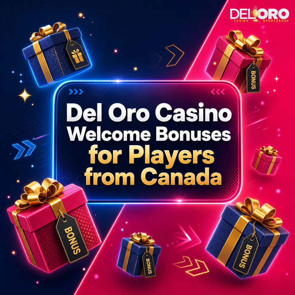 Del Oro Casino welcome bonus for Canada: 275% match up to CAD 2,750 for eligible new players